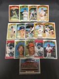 15 Card Lot of 1972 Topps Vintage Baseball Cards from Estate