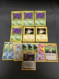 15 Count Lot of ALL Vintage Pokemon 1st Edition Cards