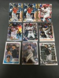 9 Card Lot of BASEBALL ROOKIE CARDS with Big Time Prospects and Future Stars