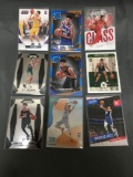 9 Card Lot of BASKETBALL ROOKIE CARDS with Stars and Newer Sets - HIGH BOOK VALUE!