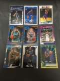 9 Card Lot of BASKETBALL ROOKIE CARDS with Stars and Newer Sets - HIGH BOOK VALUE!