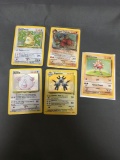 5 Card Lot of Vintage Holofoil Rare Pokemon Cards from Huge Collection