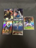 5 Card Lot of REFRACTORS & PRIZMS & SERIAL NUMBERED Sports Cards with Stars & Rookies