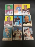 9 Card Lot of Vintage 1960's Topps Football Cards from Nice Estate Find