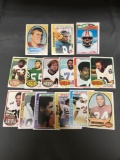 15 Card Lot of Vintage 1970's Football Trading Card from Huge Estate Collection