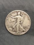 1941 United States Walking Lberty Silver Half Dollar - 90% Silver Coin from Estate
