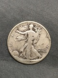 1943-D United States Walking Lberty Silver Half Dollar - 90% Silver Coin from Estate