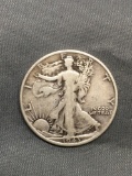 1943-S United States Walking Lberty Silver Half Dollar - 90% Silver Coin from Estate