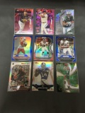 9 Card Lot of REFRACTOR & PRIZM Sports Cards with Rookies Stars and More!