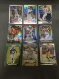 9 Card Lot of REFRACTOR & PRIZM Sports Cards with Rookies Stars and More!