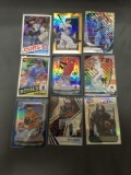 9 Card Lot of REFRACTOR & PRIZM Sports Cards with Rookies Stars and More!