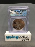ICG Graded 2006-P United States Franklin PROOF Silver Dollar - 90% Silver Coin - PR70 DCAM