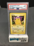 PSA Graded 1999 Pokemon Base Set Shadowless #58 PIKACHU Yellow Cheeks Trading Card - MINT 9