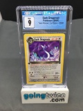 CGC Graded 2000 Pokemon Team Rocket 1st Edition #33 DARK DRAGONAIR Trading Card - MINT 9