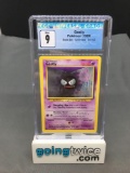 CGC Graded 1999 Pokemon Base Set Unlimited #50 GASTLY Trading Card - MINT 9