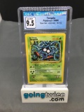 CGC Graded 1999 Pokemon Base Set Unlimited #66 TANGELA Trading Card - GEM MINT 9.5