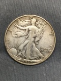 1939-S United States Walking Liberty Silver Half Dollar - 90% Silver Coin from Estate