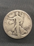 1943-D United States Walking Liberty Silver Half Dollar - 90% Silver Coin from Estate