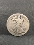 1918 United States Walking Liberty Silver Half Dollar - 90% Silver Coin from Estate