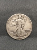 1943 United States Walking Liberty Silver Half Dollar - 90% Silver Coin from Estate