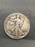 1943 United States Walking Liberty Silver Half Dollar - 90% Silver Coin from Estate