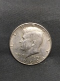 1964-D United States Kennedy Silver Half Dollar - 90% Silver Coin from Estate Collection