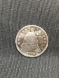 1858-O United States Seated Liberty Half Dime - 90% Silver Coin from Estate