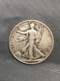 1944-S United States Walking Lberty Silver Half Dollar - 90% Silver Coin from Estate