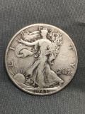 1943 United States Walking Lberty Silver Half Dollar - 90% Silver Coin from Estate