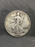 1942-S United States Walking Lberty Silver Half Dollar - 90% Silver Coin from Estate