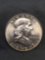1954-D United States Franklin Silver Half Dollar - 90% Silver Coin from Estate