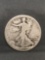 1917 United States Walking Liberty Silver Half Dollar - 90% Silver Coin from Estate