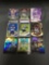 9 Card Lot of Football ROOKIE Cards - Mostly Modern Years - Prizms, Future Stars and More!