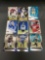 9 Card Lot of Football ROOKIE Cards - Mostly Modern Years - Prizms, Future Stars and More!