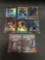 9 Card Lot of REFRACTORS and PRIZMS from Huge Collection with Stars Rookies & More