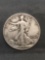 1942-S United States Walking Liberty Silver Half Dollar - 90% Silver Coin from Estate