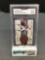 GMA Graded 1999 Upper Deck MVP Football #PMS PEYTON MANNING Game Used Jersey Card - VG-EX+ 4.5