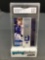 GMA Graded 2002 Upper Deck Ovation Football #PM PEYTON MANNING Jersey Trading Card - EX-NM+ 6.5