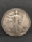 1937 United States Walking Liberty Silver Half Dollar - 90% Silver Coin from Estate