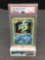 PSA Graded 2000 Pokemon Base 2 Set #7 GYARADOS Holofoil Rare Trading Card - NM 7