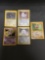 5 Card Lot of Vintage Pokemon Holofoil Rare Trading Cards from a Collection Find!