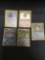 5 Card Lot of Vintage Pokemon Holofoil Rare Trading Cards from a Collection Find!