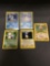 5 Card Lot of Vintage Pokemon Holofoil Rare Trading Cards from a Collection Find!