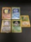 5 Card Lot of Vintage Pokemon Holofoil Rare Trading Cards from a Collection Find!