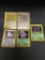 5 Card Lot of Vintage Pokemon Holofoil Rare Trading Cards from a Collection Find!
