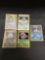 5 Card Lot of Vintage Pokemon Holofoil Rare Trading Cards from a Collection Find!
