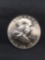 1963-D United States Franklin Silver Half Dollar - 90% Silver Coin from Estate