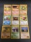 9 Card Lot of Vintage 1st Edition Pokemon Cards from Huge Collector's Hoard