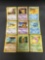 9 Card Lot of Vintage Base Set Shadowless Pokemon Cards from Huge Collector's Hoard