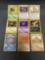 9 Card Lot of Vintage Pokemon Rare Trading Cards from Huge Collector's Hoard